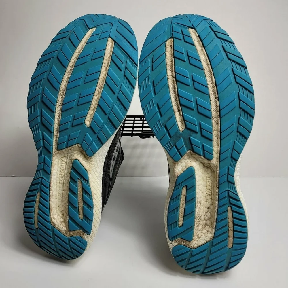 Saucony Triumph 19 Athletic Running Shoes Gray Blue Men’s Size 11 - Picture 4 of 8